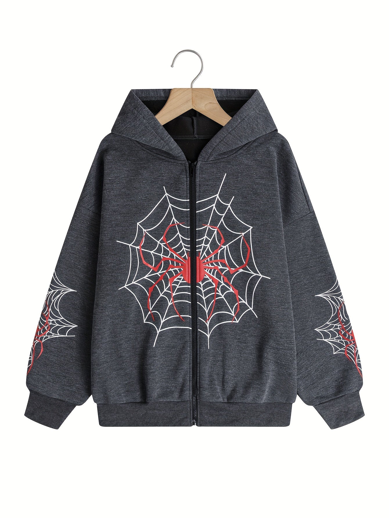 Crimson Web Hoodie