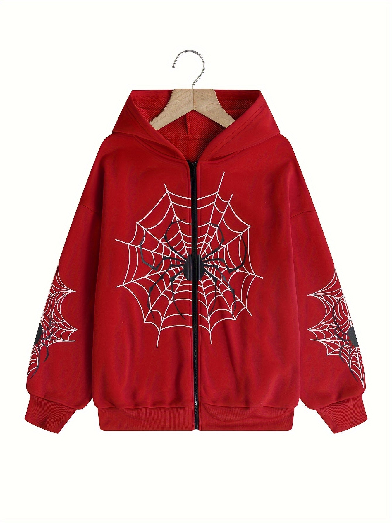 Crimson Web Hoodie